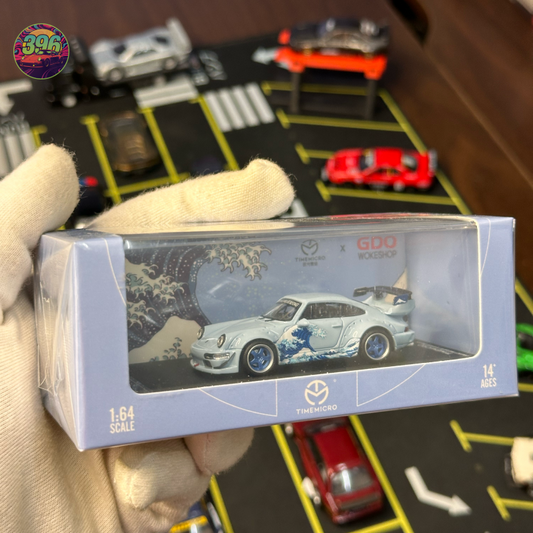 Time Micro Porsche RWB 911 "Kanagawa Wave" 1:64 Diecast - Iconic JDM Art Livery