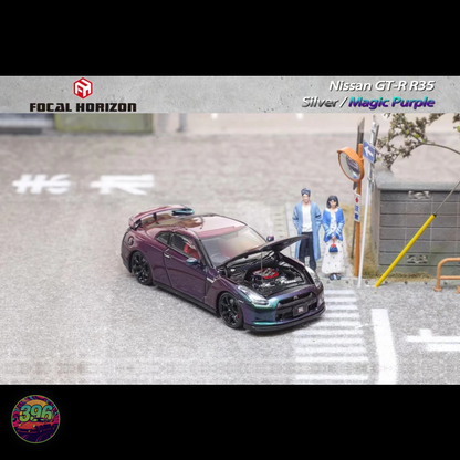 Focal Horizon - Nissan GT-R R35 in Magic Purple - 1:64 Diecast Model