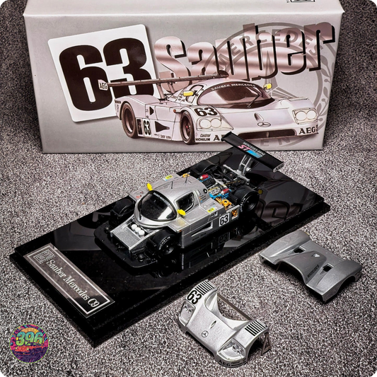 YS Model - Sauber Mercedes C9 #63 Silver Le Mans with Opening Hood – 1:64 YS Diecast Model