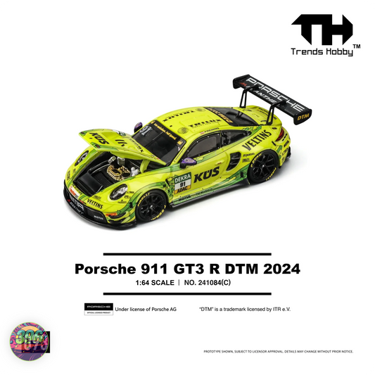 Trends Hobby - Porsche 911 GT3 R DTM 93 Yellow  – 1:64 Trends Hobby Diecast Model