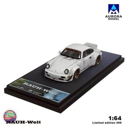 Aurora Model - Porsche RWB 964 in Red, Pink & White  – 1:64 Aurora. Model Diecast Model