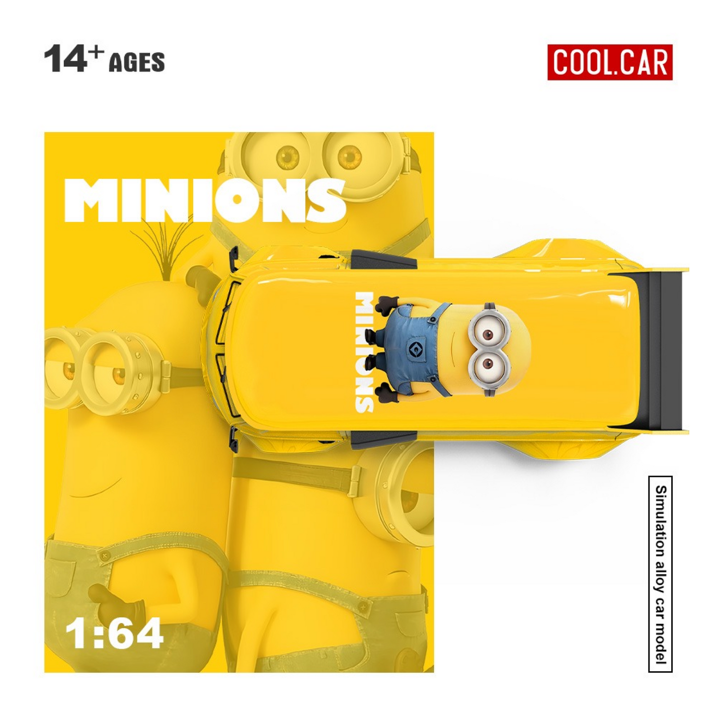 [PRE ORDER] CoolCar - VW T1 Pickup Minions Edition Yellow – 1:64 Cool.Car Diecast Model