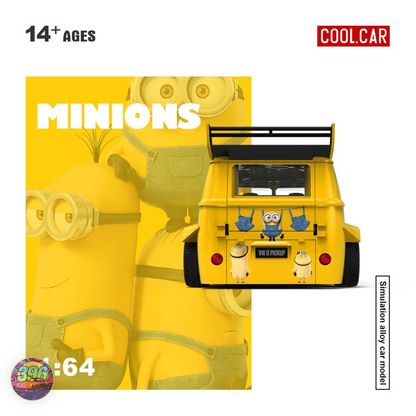 [PRE ORDER] CoolCar - VW T1 Pickup Minions Edition Yellow – 1:64 Cool.Car Diecast Model