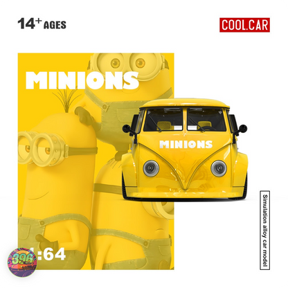 [PRE ORDER] CoolCar - VW T1 Pickup Minions Edition Yellow – 1:64 Cool.Car Diecast Model
