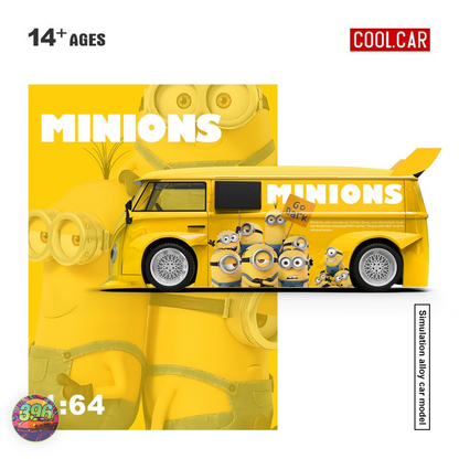 [PRE ORDER] CoolCar - VW T1 Pickup Minions Edition Yellow – 1:64 Cool.Car Diecast Model