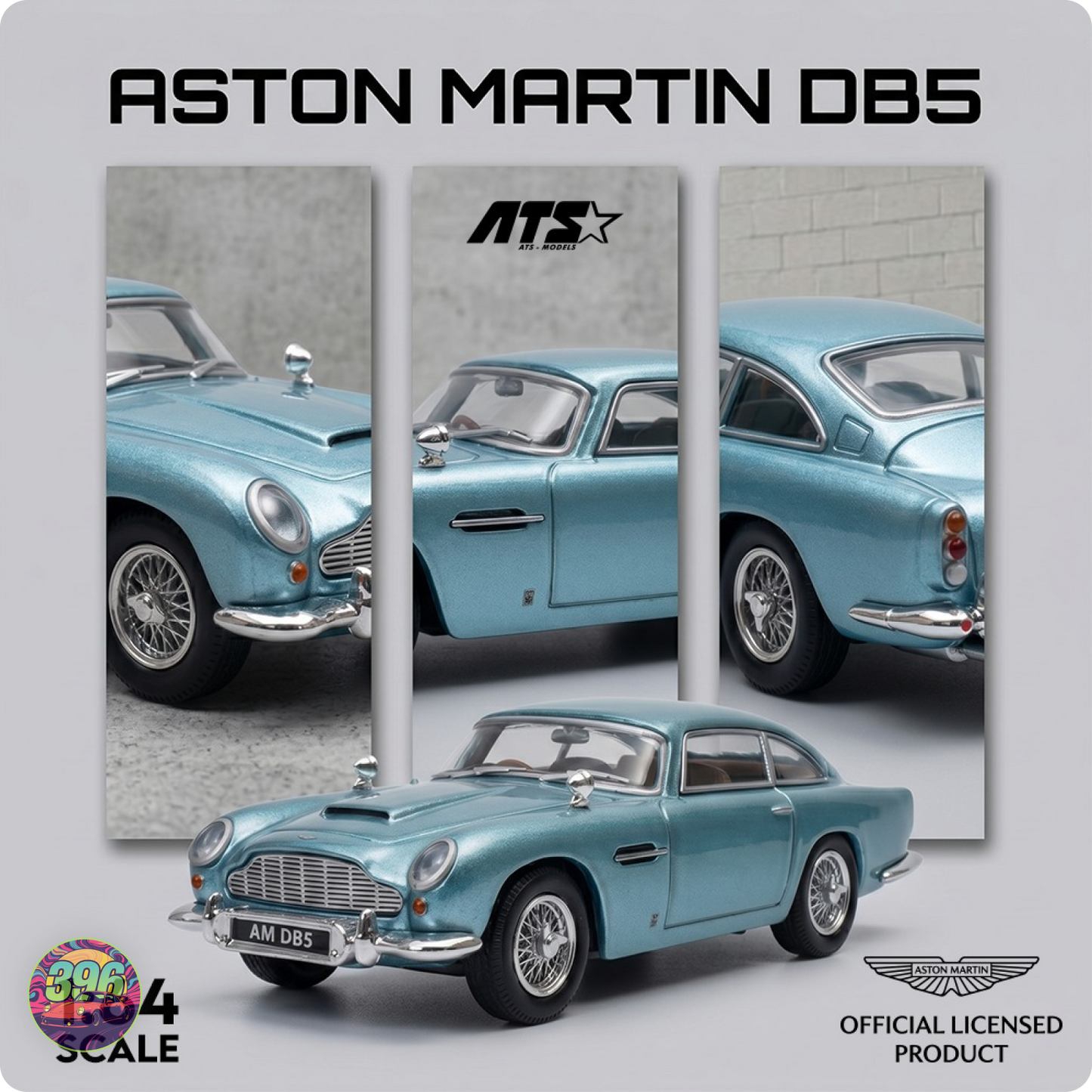 [PRE ORDER] Aston Martin DB5 British Racing Green – 1:64 ATS Models Diecast Official Licensed
