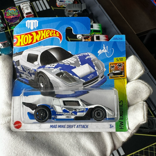 🔥 Hot Wheels Mainline: Mad Mike Drift Attack - 1/64 Diecast Car