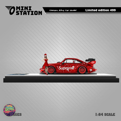MiniStation RWB Porsche 911 Xmas Edition 1:64 Diecast Model