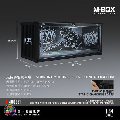 [PREORDER] M·BOX - Rexy Dinosaur Painted Container Scene 400231 – 1:64 M·BOX Diecast Display