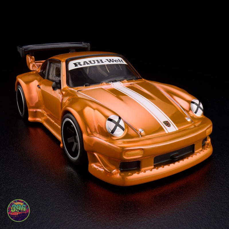 [PREORDER] Hot Wheels RLC - Porsche 930 RWB RAUH-Welt Begriff in Orange – 1:64 Hot Wheels Diecast Model