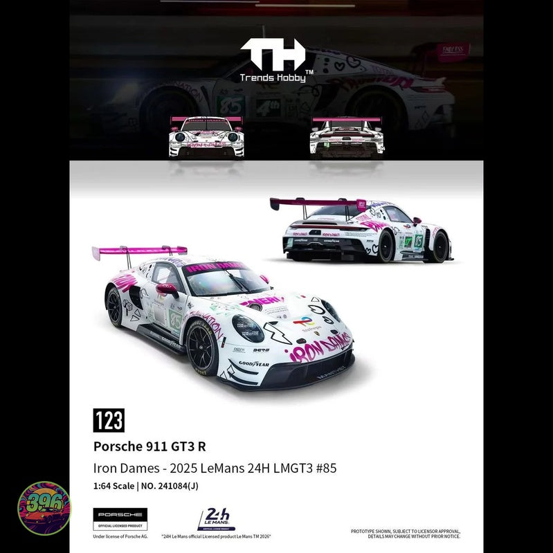 Trends Hobby - Porsche 911 GT3 R #85 Iron Dames 24H Le Mans 2025 – 1:64 Trends Hobby Diecast Model