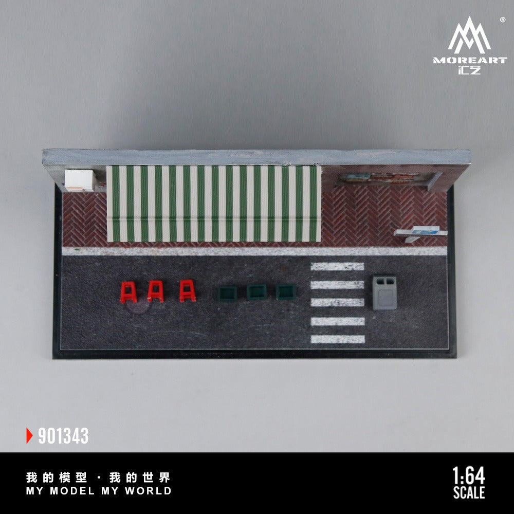[PREORDER] MoreArt - Hong Kong Style Tea Restaurant Diorama Scene Set Model No. 901343 – 1:64 MoreArt Resin Diorama