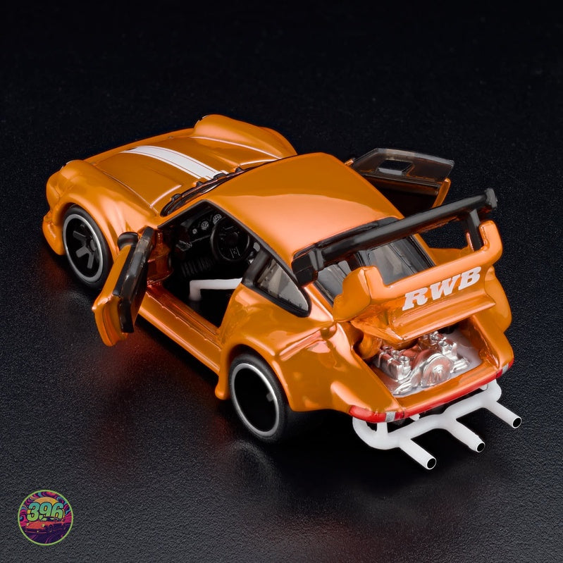 [PREORDER] Hot Wheels RLC - Porsche 930 RWB RAUH-Welt Begriff in Orange – 1:64 Hot Wheels Diecast Model