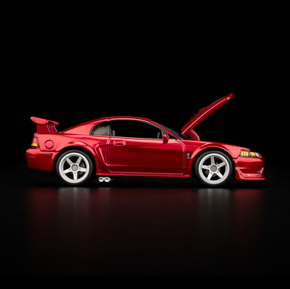 2000 Ford Mustang SVT Cobra R in Spectraflame Red – Hot Wheels Red Line Club RLC Exclusive 1:64 Diecast