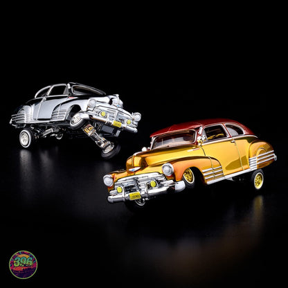 [PREORDER] Hot Wheels RLC Exclusive - 1948 Chevy Fleetline Lowrider in Gold & Red Candy – 1:64 Hot Wheels Diecast Model