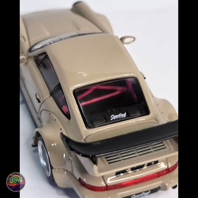 TimeMicro - RWB Porsche 964 in Cream – 1:64 TimeMicro Diecast Model