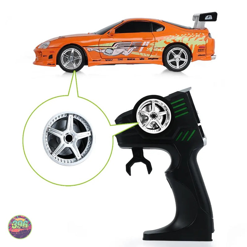 [PREORDER] GreenLight - Toyota Supra RC Orange Roadboy Livery with Remote Control Case – 1:64 GreenLight Diecast Model