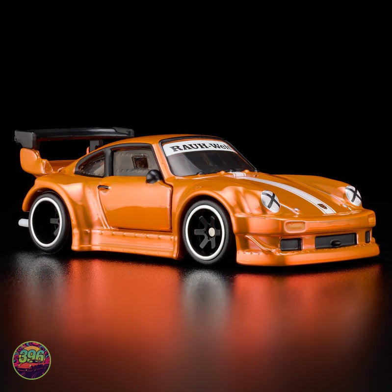 [PREORDER] Hot Wheels RLC - Porsche 930 RWB RAUH-Welt Begriff in Orange – 1:64 Hot Wheels Diecast Model