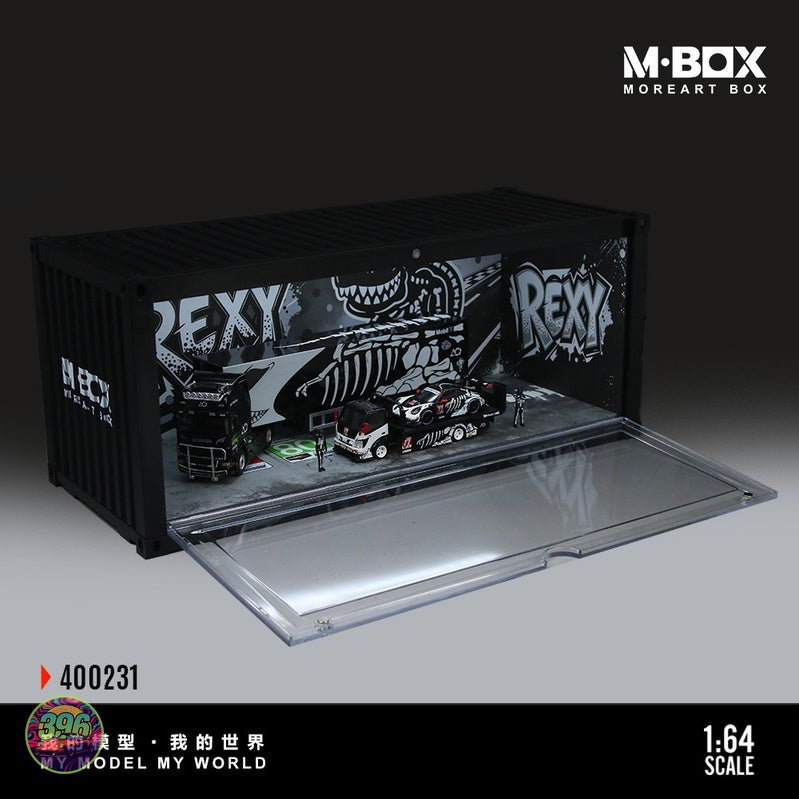 [PREORDER] M·BOX - Rexy Dinosaur Painted Container Scene 400231 – 1:64 M·BOX Diecast Display