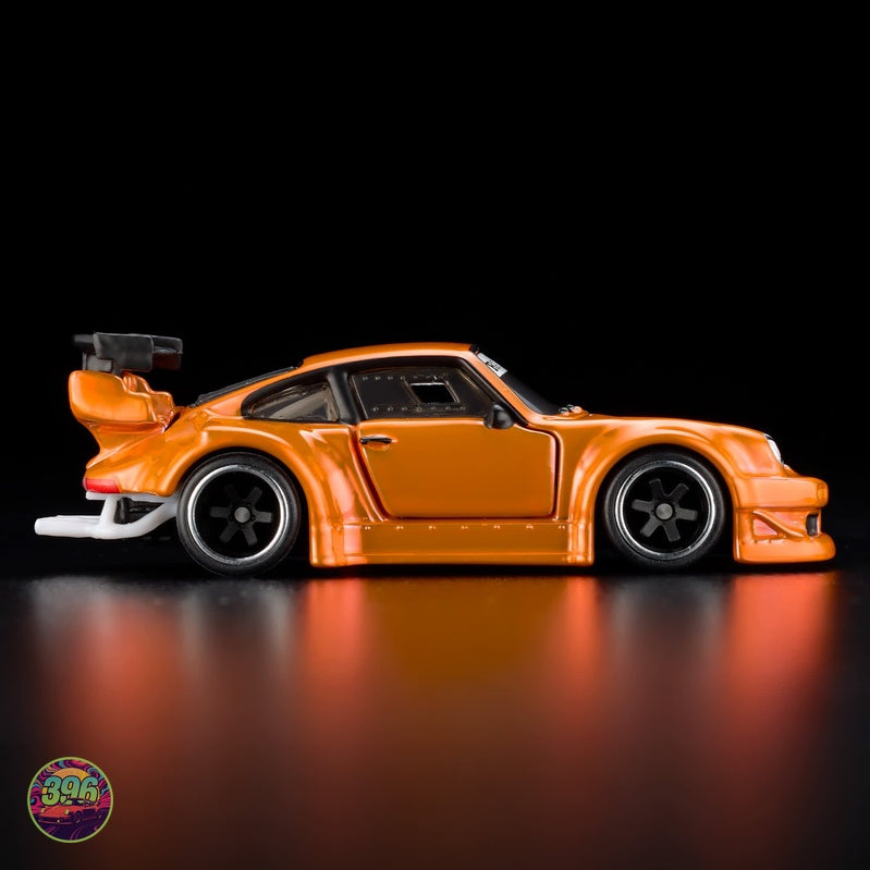 [PREORDER] Hot Wheels RLC - Porsche 930 RWB RAUH-Welt Begriff in Orange – 1:64 Hot Wheels Diecast Model
