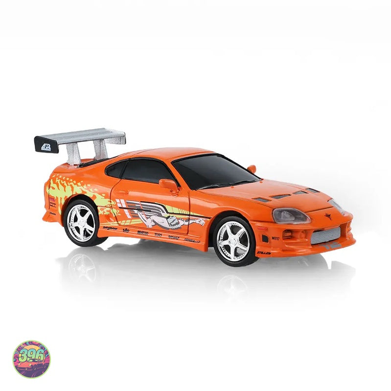 [PREORDER] GreenLight - Toyota Supra RC Orange Roadboy Livery with Remote Control Case – 1:64 GreenLight Diecast Model