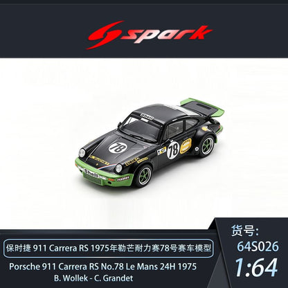 [PREORDER] Spark - Porsche 911 Carrera RSR No.59 Winner 24H Daytona 1973 – 1:64 Spark Diecast Model