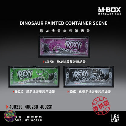 [PREORDER] M·BOX - Rexy Dinosaur Painted Container Scene 400231 – 1:64 M·BOX Diecast Display