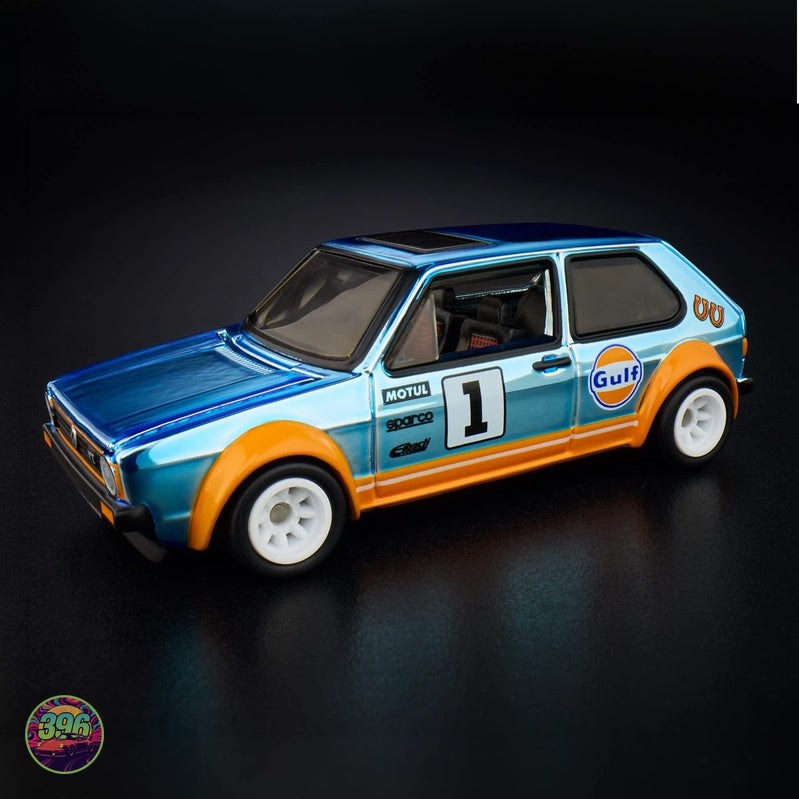 [PREORDER] Hot Wheels RLC - 1976 Volkswagen Golf Mk1 GTI Gulf Livery – 1:64 Hot Wheels Diecast Model