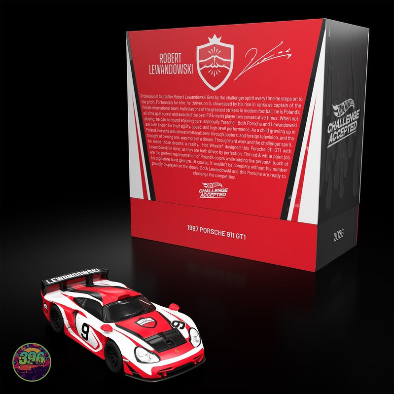 [PREORDER] Hot Wheels - Porsche 911 GT1 #9 Leylandowski Racing Livery – 1:64 Hot Wheels Diecast Model