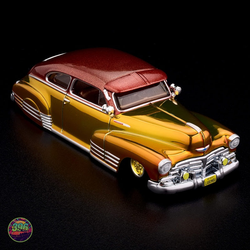 [PREORDER] Hot Wheels RLC Exclusive - 1948 Chevy Fleetline Lowrider in Gold & Red Candy – 1:64 Hot Wheels Diecast Model