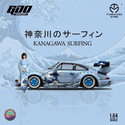 Time Micro x GDO Workshop - RWB Porsche 930 'Kanagawa Surfing' with Figure – 1:64 Time Micro Diecast Model