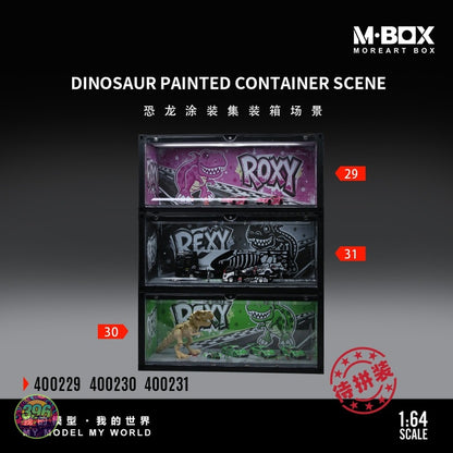 [PREORDER] M·BOX - Rexy Dinosaur Painted Container Scene 400231 – 1:64 M·BOX Diecast Display
