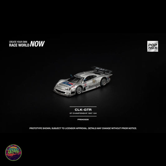 [PREORDER] PopRace - Mercedes-Benz CLK-GTR Warsteiner #10 GT Championship 1997 – 1:64 PopRace Diecast Model PR640509