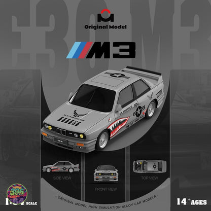 [PREORDER] Original Model - BMW E30 M3 U.S. Air Force Shark Mouth Livery – 1:64 Original Model Diecast Model