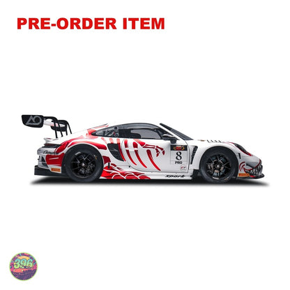 [PREORDER] Spark – Porsche 911 GT3 R #8 AO Racing 'Bush Rexy' Livery – 1:64 Spark Diecast Model