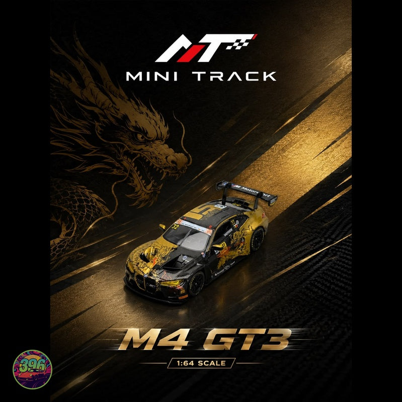[PREORDER] Mini Track - BMW M4 GT3 Dragon Livery #32 – 1:64 Mini Track Diecast Model
