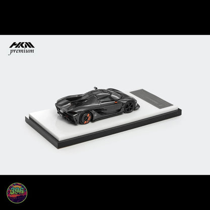 HKM Premium - Koenigsegg Jesko Absolut in Carbon Fibre Black – 1:64 HKM Premium Diecast Model