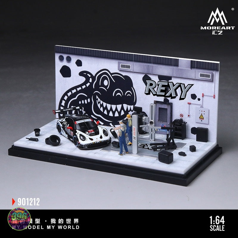 [PREORDER] MoreArt iLZ - Rexy Skeleton Garage Diorama Set 901212 – 1:64 MoreArt Diorama Model
