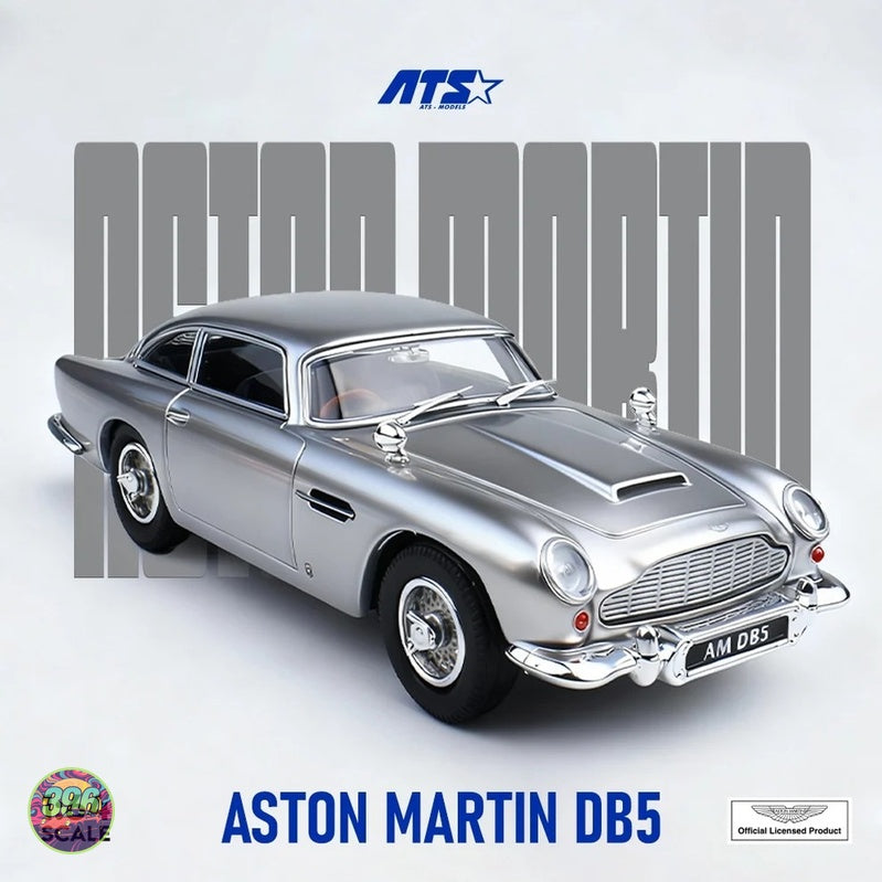 ATS Models - Aston Martin DB5 Silver Birch – 1:64 ATS Models Diecast Model