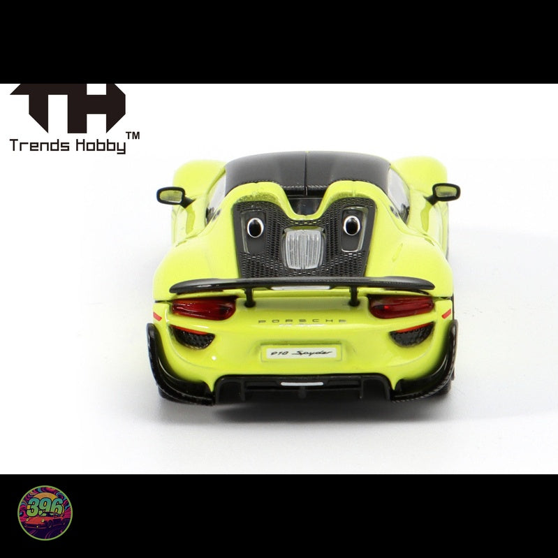 Trends Hobby - Porsche 918 Spyder in Acid Green – 1:64 Trends Hobby Diecast Model