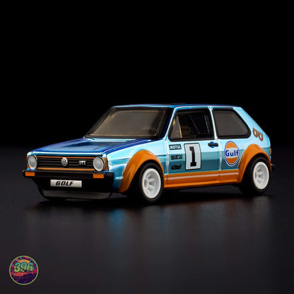[PREORDER] Hot Wheels RLC - 1976 Volkswagen Golf Mk1 GTI Gulf Livery – 1:64 Hot Wheels Diecast Model