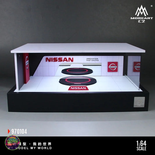 MoreArt - Nissan Showroom Diorama Display – 1:64 MoreArt Diorama Model