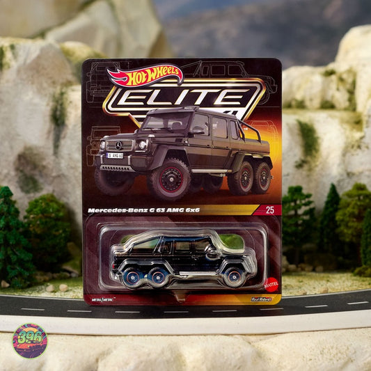 [PREORDER] Hot Wheels Elite – Mercedes-Benz G 63 AMG 6x6 in Black – 1:64 Hot Wheels Diecast Model
