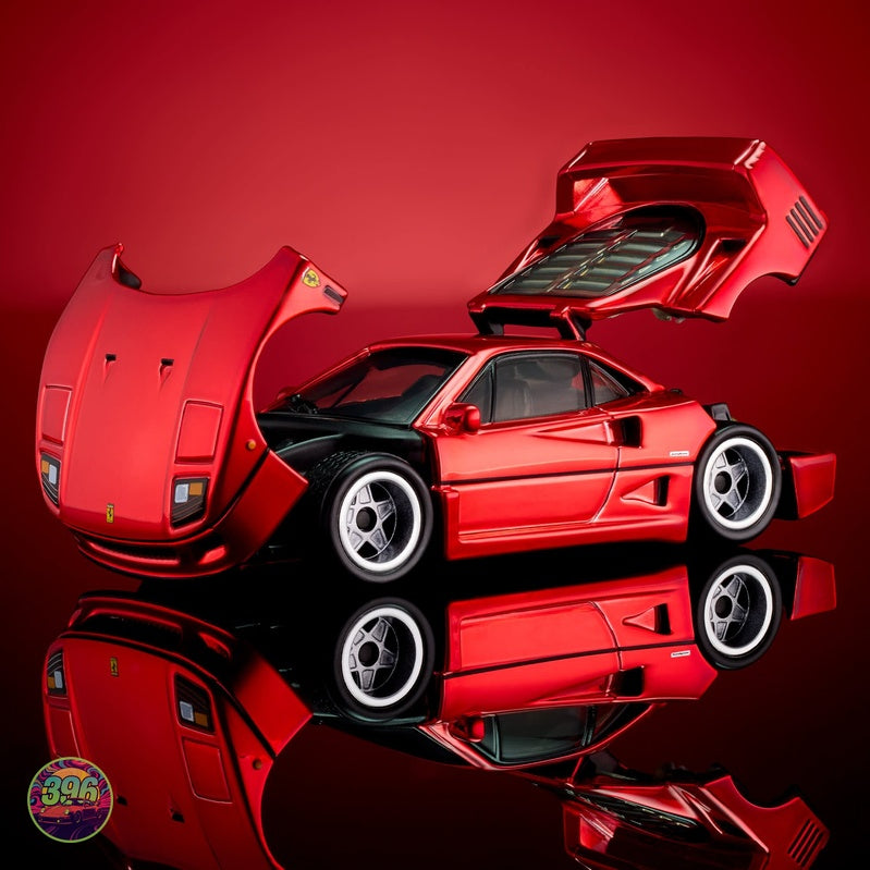 [PREORDER] Hot Wheels - Ferrari F40 Red Chrome RLC – 1:64 Hot Wheels Diecast Model