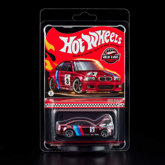 BMW E46 M3 Red #3 M-Sport Livery – Hot Wheels Red Line Club RLC Exclusive 1:64 Diecast