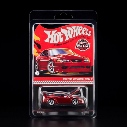 2000 Ford Mustang SVT Cobra R in Spectraflame Red – Hot Wheels Red Line Club RLC Exclusive 1:64 Diecast