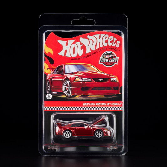 2000 Ford Mustang SVT Cobra R in Spectraflame Red – Hot Wheels Red Line Club RLC Exclusive 1:64 Diecast