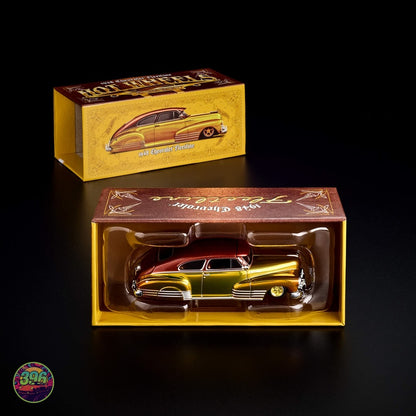 [PREORDER] Hot Wheels RLC Exclusive - 1948 Chevy Fleetline Lowrider in Gold & Red Candy – 1:64 Hot Wheels Diecast Model
