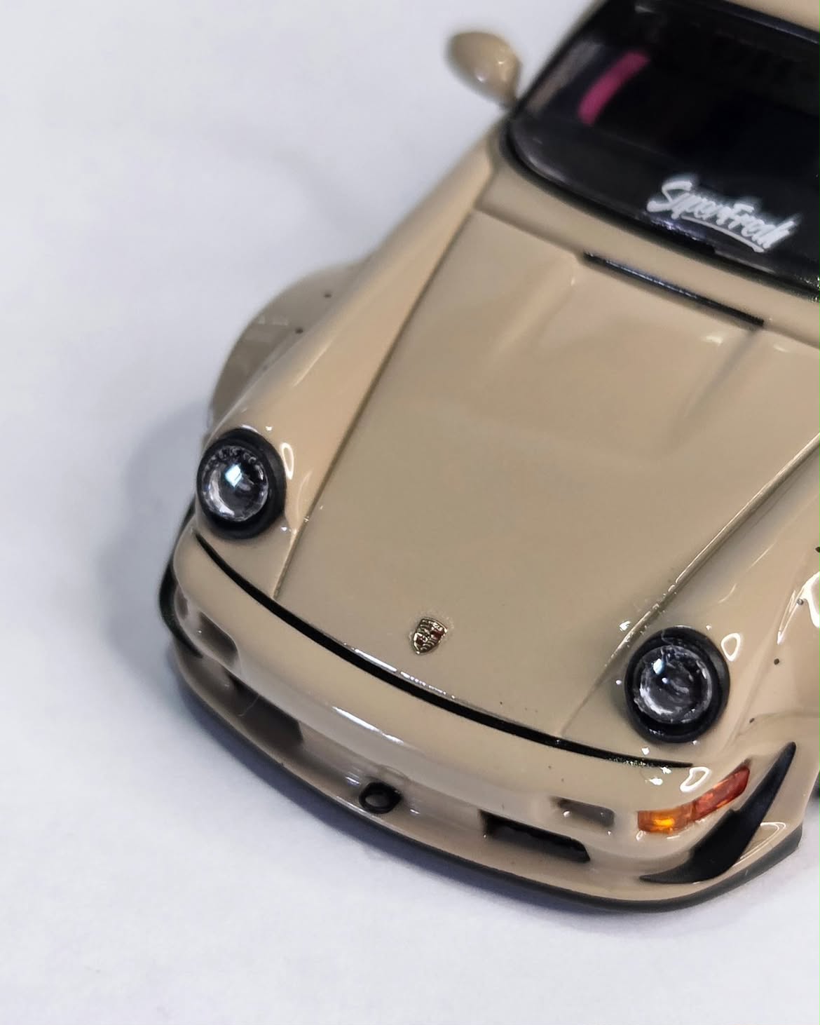 TimeMicro - RWB Porsche 964 in Cream – 1:64 TimeMicro Diecast Model