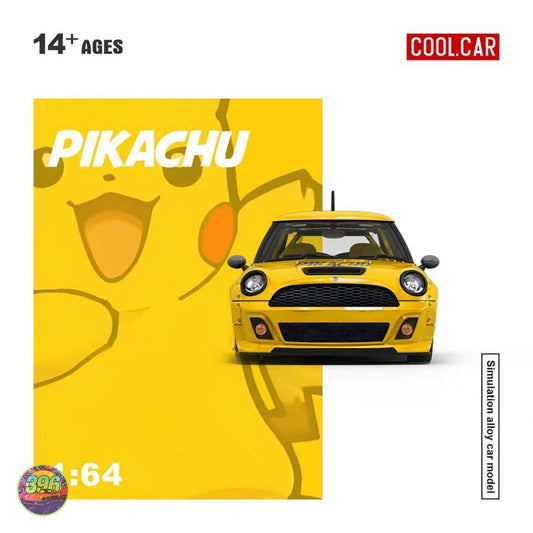[PREORDER] Cool Car - Pikachu Mini Cooper – 1:64 Cool Car Diecast Model